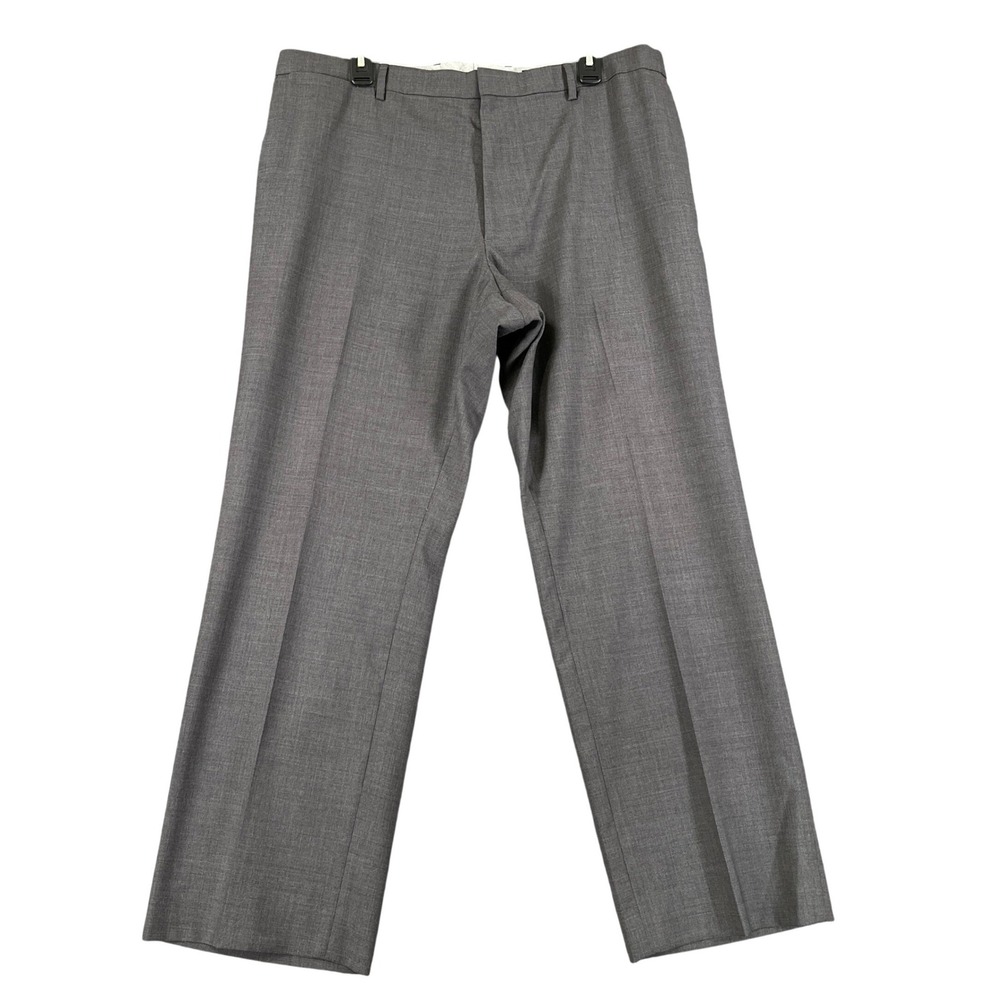 Banana Republic Dress Pants Mens 36x29 Gray 100% Wool Classic Fit Lined Office